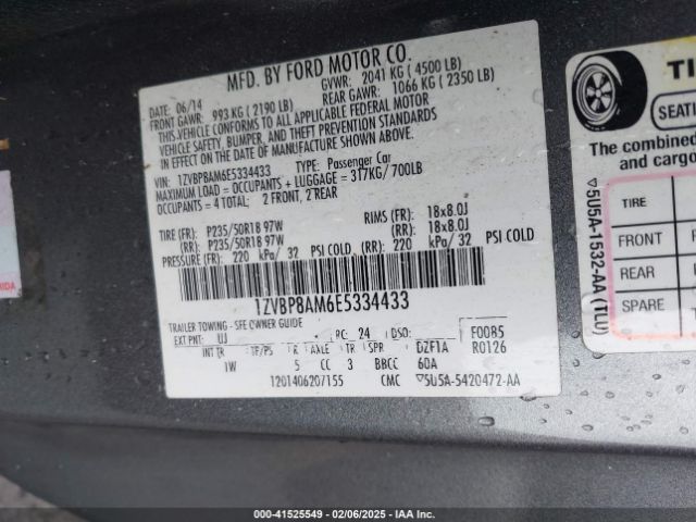 1ZVBP8AM6E5334433 Ford Mustang V6