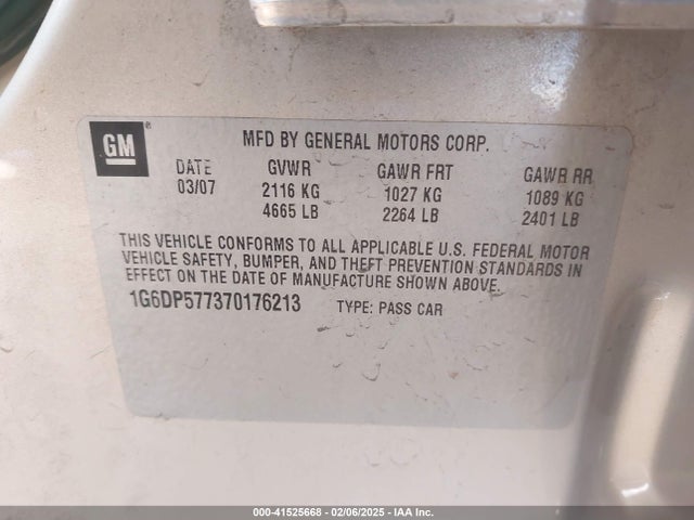 2007 CADILLAC CTS 1G6DP577370176213 Photo 8
