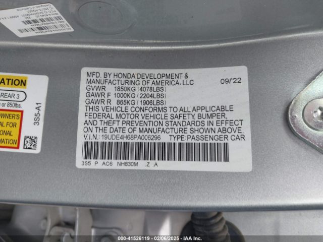 19UDE4H68PA006296 Acura Integra A-spec W/ Technology