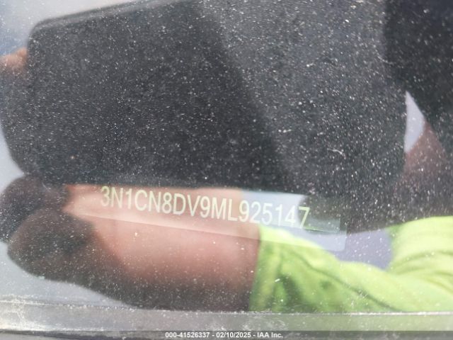 3N1CN8DV9ML925147 Nissan Versa S Xtronic Cvt