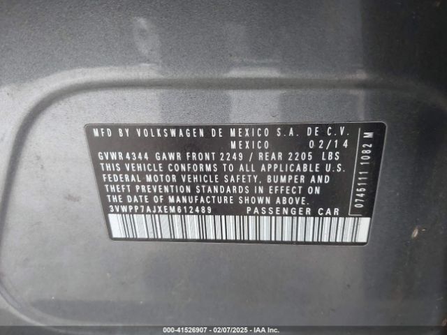 3VWPP7AJXEM612489 Volkswagen Jetta Sportwagen 2.5l S