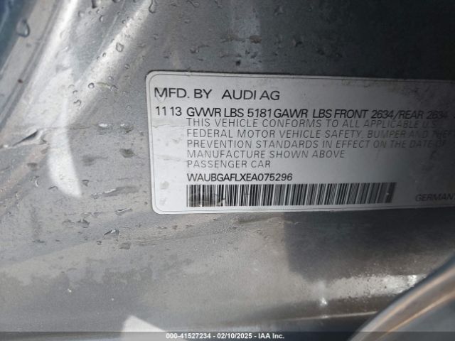WAUBGAFLXEA075296 Audi S4 3.0t Premium Plus