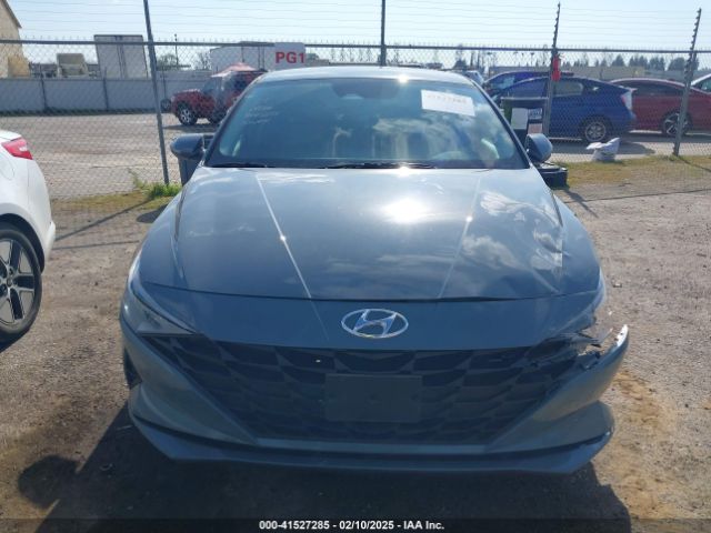 KMHLM4AJ6PU034104 Hyundai Elantra Hybrid Blue