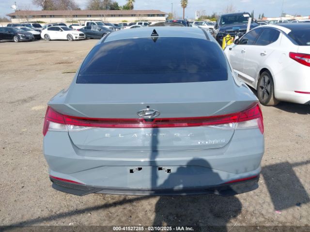 KMHLM4AJ6PU034104 Hyundai Elantra Hybrid Blue
