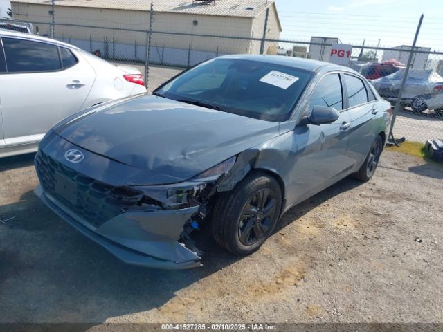 KMHLM4AJ6PU034104 Hyundai Elantra Hybrid Blue