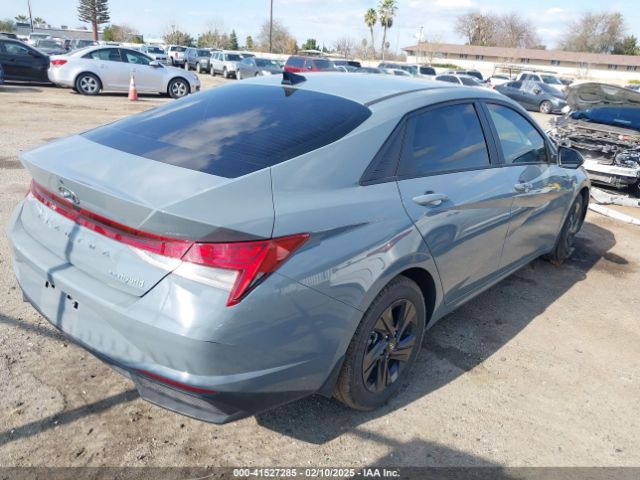 KMHLM4AJ6PU034104 Hyundai Elantra Hybrid Blue