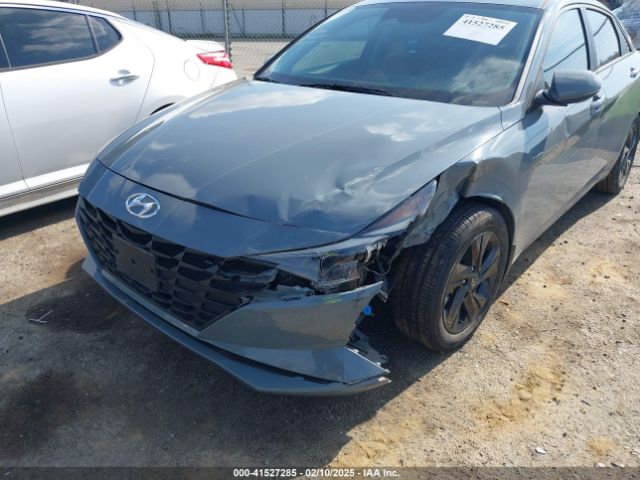 KMHLM4AJ6PU034104 Hyundai Elantra Hybrid Blue