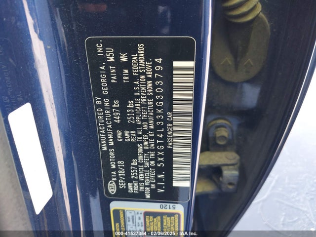 5XXGT4L33KG303794 KIA Optima Lx