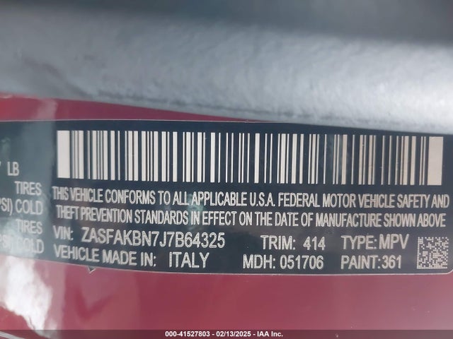 Alfa Romeo Stelvio 2018 ZASFAKBN7J7B64325 Image 9