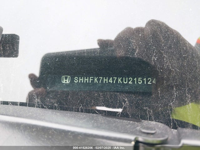SHHFK7H47KU215124 Honda Civic Sport
