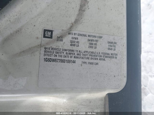 2006 CADILLAC STS 1G6DW677660109144 Photo 8