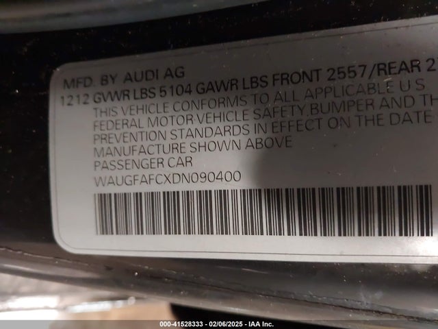2013 AUDI A6 WAUGFAFCXDN090400 Photo 8