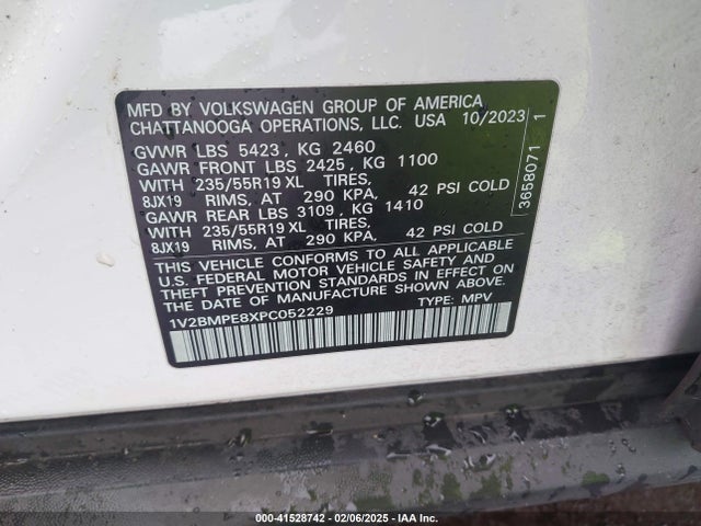 1V2BMPE8XPC052229 Volkswagen Id.4 Standard