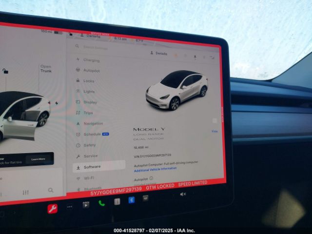 5YJYGDEE9MF297139 Tesla Model Y Long Range Dual Motor All-wheel Drive
