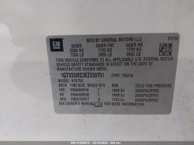 GMC Sierra 2014 1GTV2UEC3EZ239751 Image 19