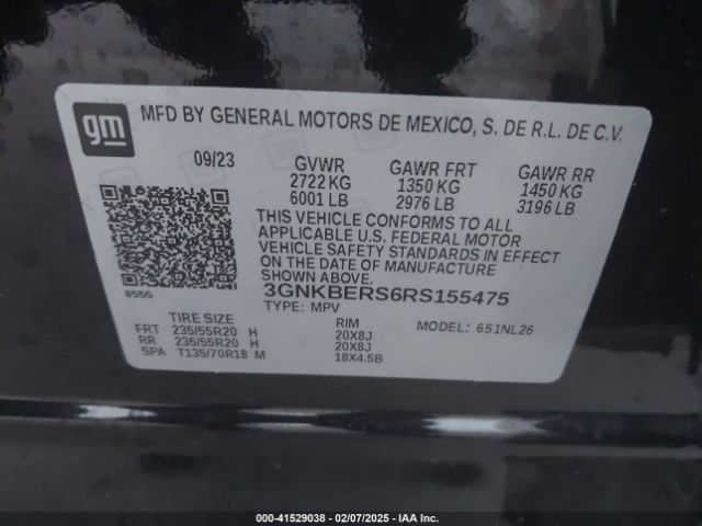3GNKBERS6RS155475 Chevrolet Blazer Fwd Rs