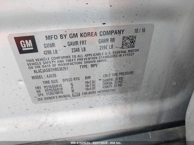 Buick Encore Preferred 2017 KL4CJASB7HB036261 Image 9