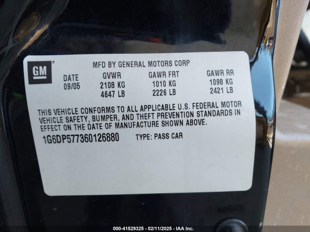 2006 CADILLAC CTS 1G6DP577360126880 Photo 8