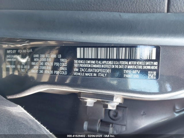 Jeep 2016 2016 ZACCJBAT9GPE02361 Image 9