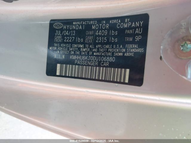 2013 HYUNDAI GENESIS KMHHU6KJ0DU106880 Photo 8