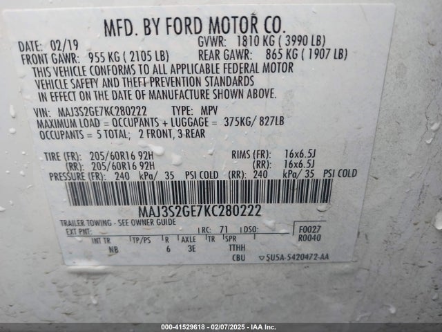 Ford Ecosport Se 2019 MAJ3S2GE7KC280222 Image 9