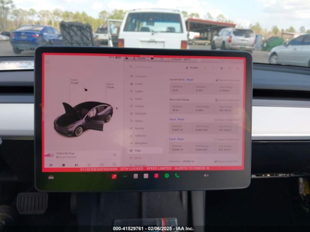 5YJ3E1EB3MF980698 Tesla Model 3 Long Range Dual Motor All-wheel Drive