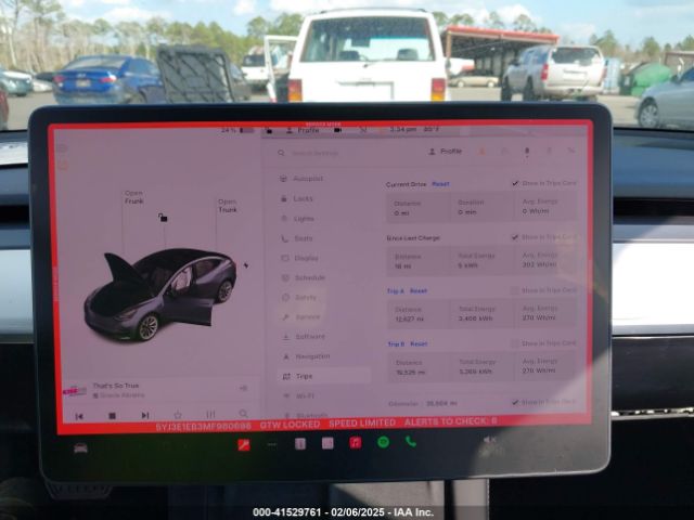 5YJ3E1EB3MF980698 Tesla Model 3 Long Range Dual Motor All-wheel Drive