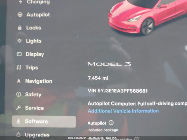 5YJ3E1EA3PF568681 Tesla Model 3 Rear-wheel Drive