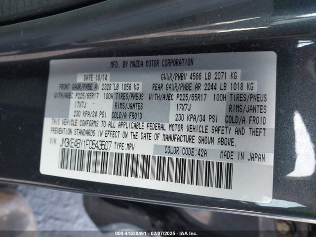 Mazda CX-5 SPORT 2015 JM3KE4BY1F0543507 Image 9