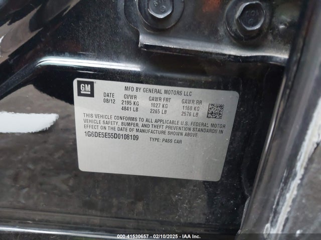 2013 CADILLAC CTS 1G6DE5E55D0108109 Photo 8