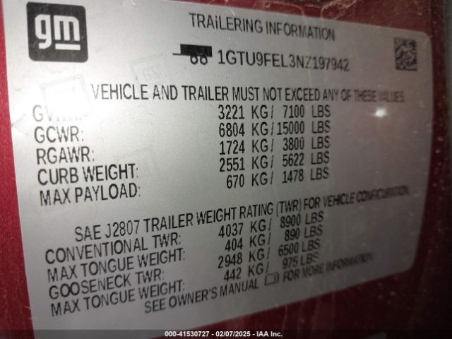 1GTU9FEL3NZ197942 GMC Sierra 1500 Limited 4wd  Short Box Denali