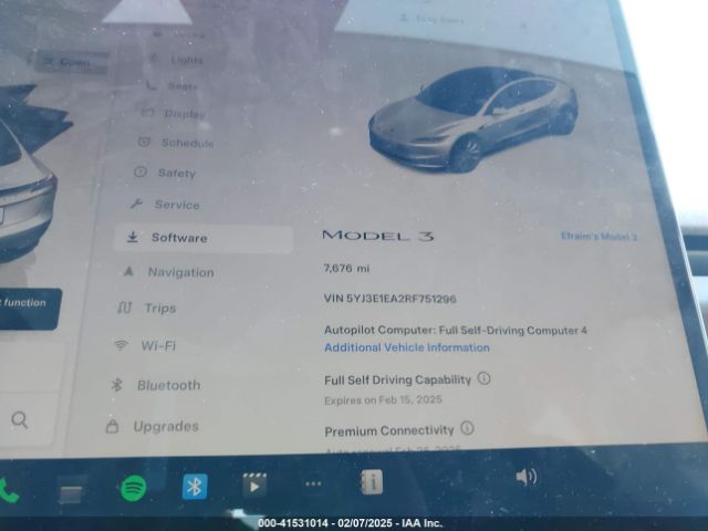 5YJ3E1EA2RF751296 Tesla Model 3 Long Range Dual Motor All-wheel Drive/rear-wheel Drive