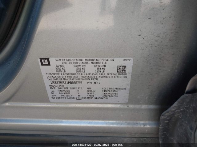 LRBFZNR41PD036719 Buick Envision Essence Fwd