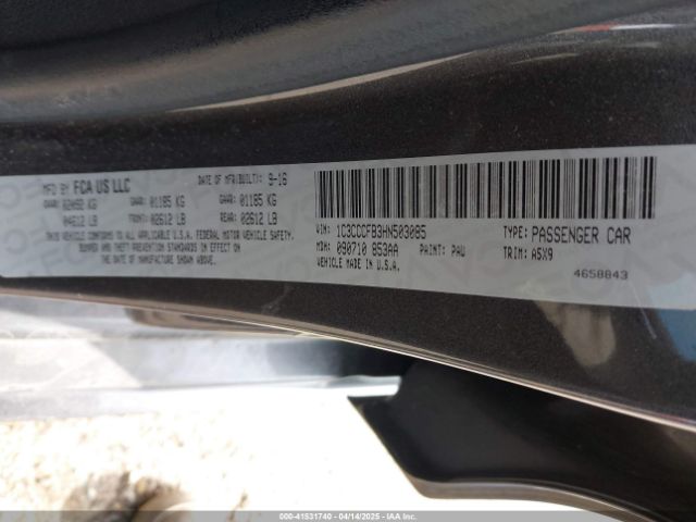 1C3CCCFB3HN503085 Chrysler 200 Touring