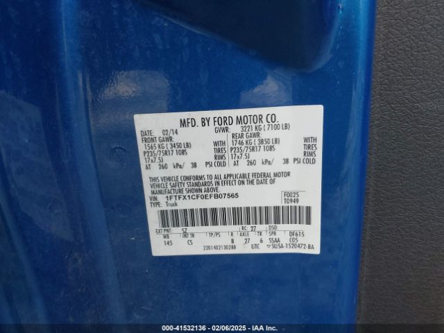 1FTFX1CF0EFB07565 Ford F-150 Stx