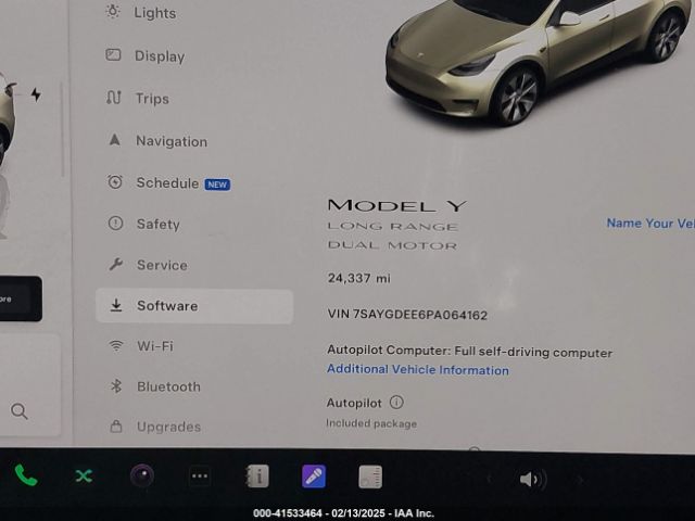 7SAYGDEE6PA064162 Tesla Model Y Awd/long Range Dual Motor All-wheel Drive