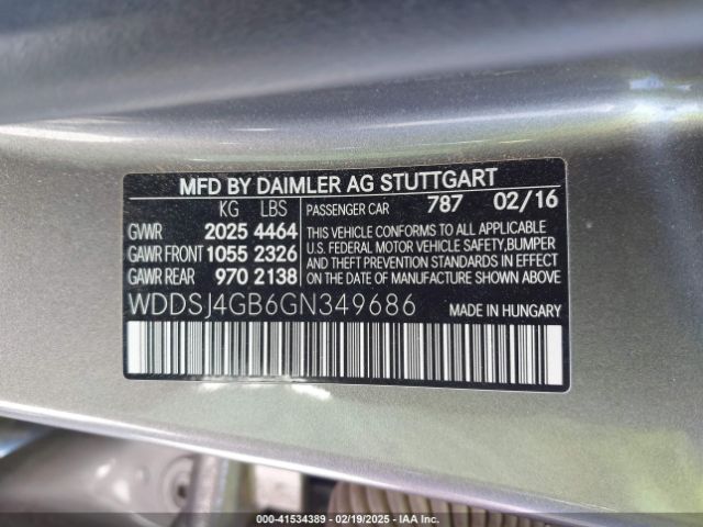 2016 MERCEDES-BENZ CLA 250 WDDSJ4GB6GN349686 Photo 8
