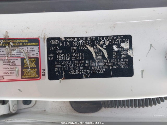 KNDJN2A27G7307037 KIA Soul