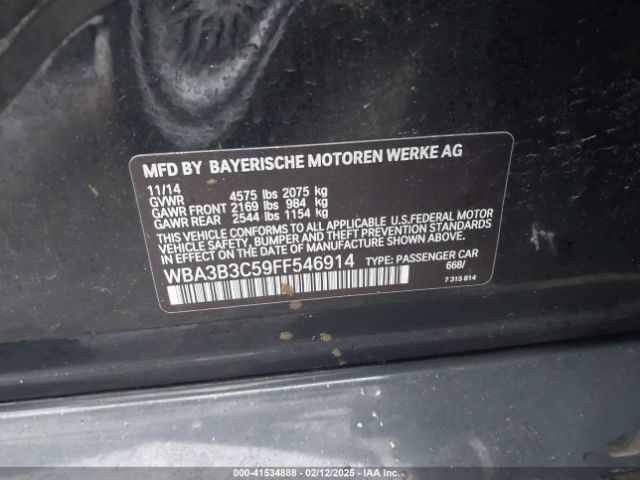 WBA3B3C59FF546914 BMW 328i Xdrive