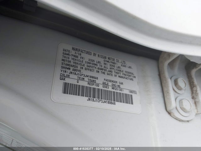 JN1BJ1CP3JW189846 Nissan Rogue Sport S