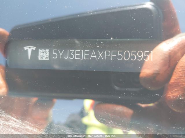 5YJ3E1EAXPF505951 Tesla Model 3 Rear-wheel Drive