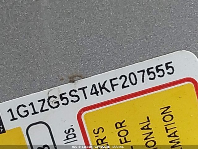 1G1ZG5ST4KF207555 Chevrolet MALIBU RS