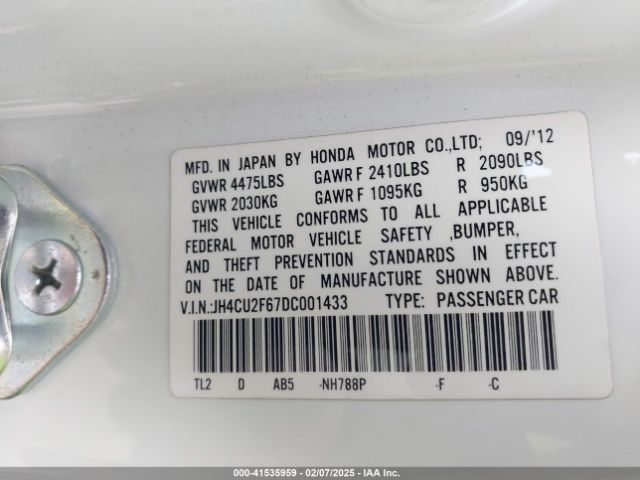 2013 ACURA TSX JH4CU2F67DC001433 Photo 8