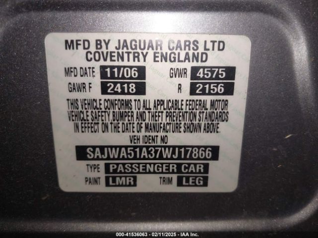 2007 JAGUAR X-TYPE SAJWA51A37WJ17866 Photo 8