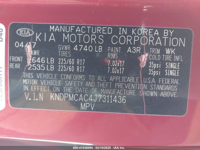 KIA Sportage Lx 2018 KNDPMCAC4J7311436 Image 9