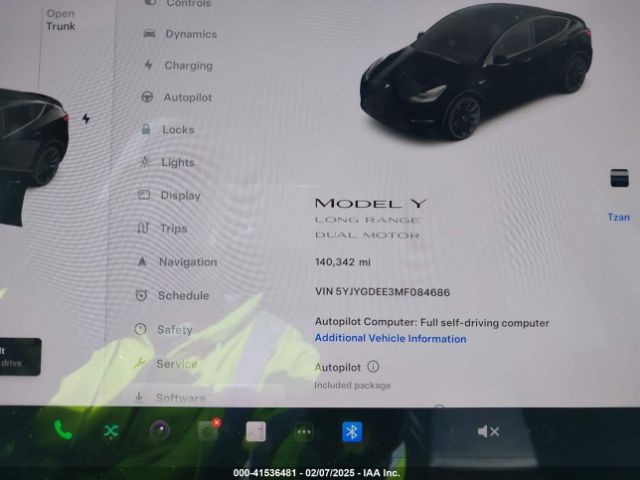 5YJYGDEE3MF084686 Tesla Model Y Long Range Dual Motor All-wheel Drive