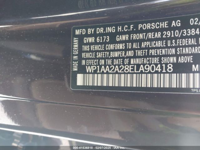 2014 PORSCHE CAYENNE WP1AA2A28ELA90418 Photo 8