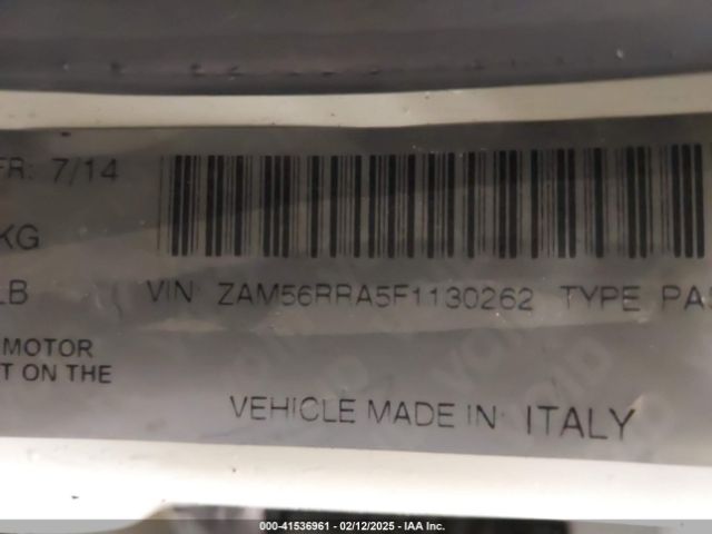 2015 MASERATI QUATTROPORTE ZAM56RRA5F1130262 Photo 8