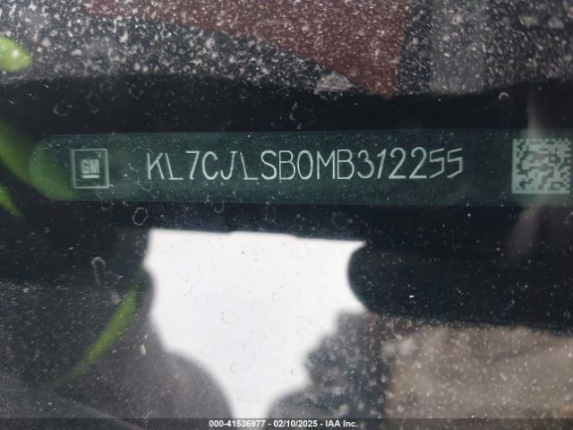 KL7CJLSB0MB312255 Chevrolet Trax Fwd Lt
