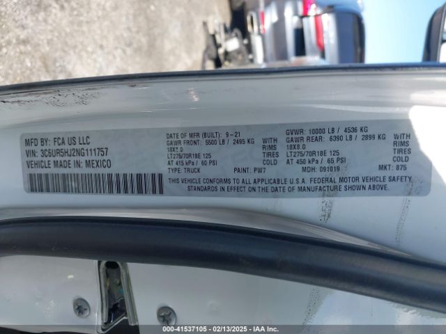 2022 RAM 2500 3C6UR5HJ2NG111757 Photo 8